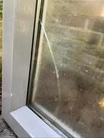 Groot Hardhouten Raamkozijn 190x195, Doe-het-zelf en Verbouw, Gevelraam of Ruit, Gebruikt, Dubbelglas, 160 cm of meer