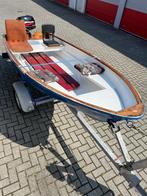 Visboot met trailer, buitenboordmotor & afdekzeil, Ophalen, Gebruikt, Tot 10 pk, 3 tot 6 meter