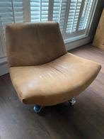 Lounge stoelen van geschuurd leder cognac kleurig, Ophalen, Lounge modern, Zo goed als nieuw, 75 tot 100 cm