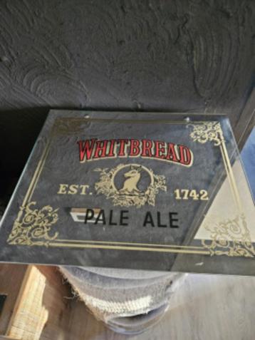 Prachtige jaren 50 whitbread spiegel Pale Ale met ketting... beschikbaar voor biedingen