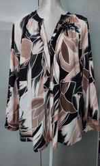 PRACHTIGE BLOUSE IN BRUIN /GOUD TINTEN MAAT 44/46, Ophalen of Verzenden, Zo goed als nieuw, Maat 42/44 (L), Bruin