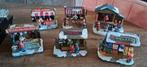Kerstdorp Kraampjes. 6 stuks met lichtjes., Ophalen of Verzenden, Gebruikt