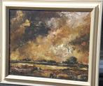 Parelmoer lucht /Schilderij van Koemans, Ophalen of Verzenden