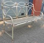 Franse Brocante tuinbank parkbank gemaakt van smeedijzer, Verzenden, Zo goed als nieuw, Metaal