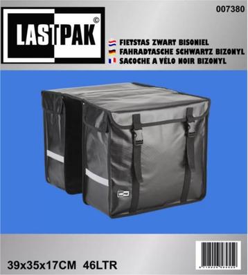 Lastpak Bisonyl - Dubbele Fietstas - 46 l - Zwart beschikbaar voor biedingen