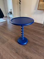 POLSPOTTEN Twister Bijzettafel - Kobaltblauw, Rond, Nieuw, Ophalen, 45 tot 60 cm