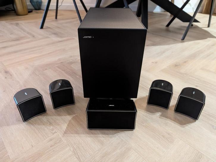 Jamo A102 HCS5 home cinema speakerset aangeboden, Audio, Tv en Foto, Home Cinema-sets, Gebruikt, Overige spelers, 5.1-systeem
