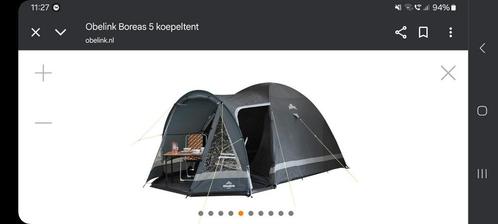 Tent 4 personen Boreas 5, Caravans en Kamperen, Tenten, tot en met 4, Zo goed als nieuw, Ophalen