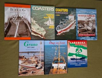 7 boeken over coasters / kustvaart beschikbaar voor biedingen