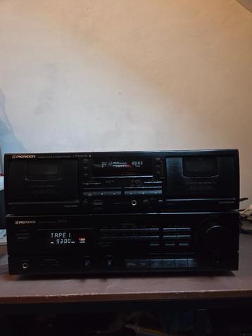 Pioneer receiver SX-225 met Pioneer Cassettedeck CT-W503R beschikbaar voor biedingen