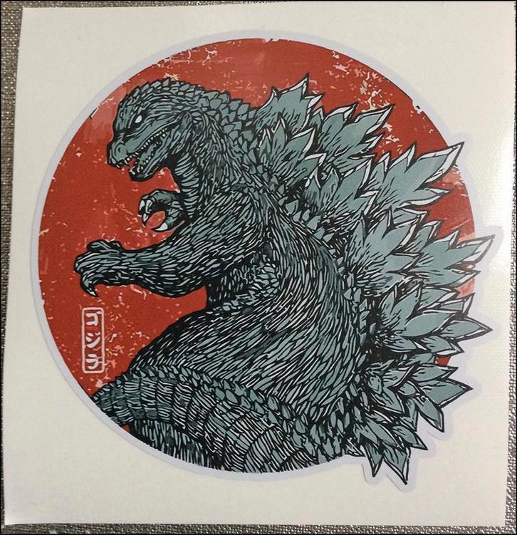 GODZILLA Retro Film Vinyl STICKER, Verzamelen, Stickers, Nieuw, Bedrijf of Vereniging, Ophalen of Verzenden