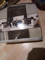 Nieuwe Zetelhoes 2 zit. foulard bank kleed grijs zitbank, Huis en Inrichting, Banken | Bankstellen, Ophalen of Verzenden, Rechte bank