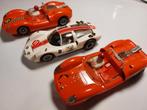 Vintage oranje en witte Fleischmann Rallye auto's 3210/3220, Ophalen of Verzenden, Gebruikt, Elektrisch, Fleischmann