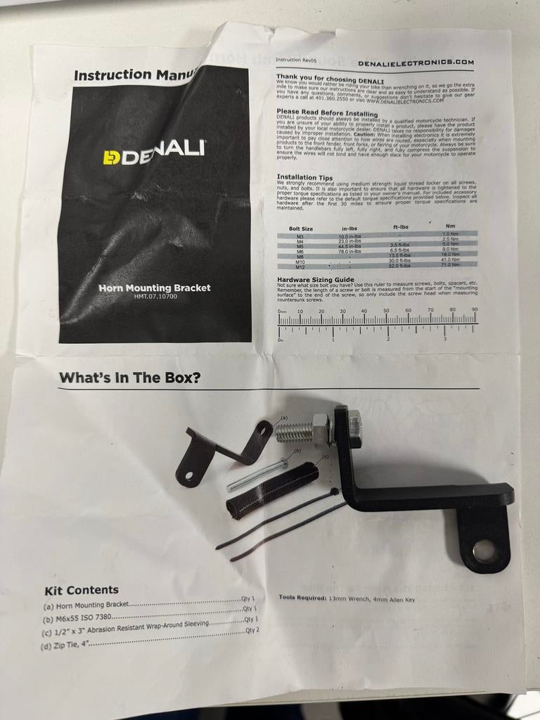 Denali Soundbomb bevestiging BMW R1200/1250 GS/GSA, Motoren, Ophalen of Verzenden, Nieuw