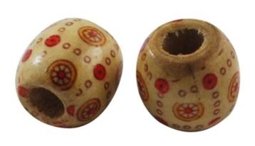 50 x Kralen hout 16x17mm nr.6 beschikbaar voor biedingen