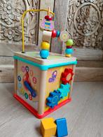 Activiteiten kubus vormen stoof klokkijken, Kinderen en Baby's, Speelgoed | Houten speelgoed, Ophalen of Verzenden, Gebruikt