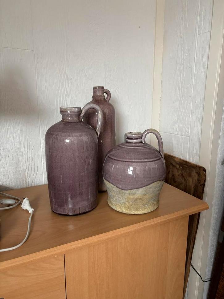 Set van 3 Vintage Kruiken, Antiek en Kunst, Antiek | Keramiek en Aardewerk, Ophalen