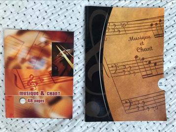 Twee lege muziekschriften  beschikbaar voor biedingen