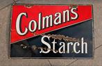 Engels emaille bord Colmans Starch 1934, Ophalen of Verzenden, Zo goed als nieuw, Reclamebord