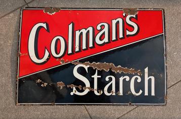 Engels emaille bord Colmans Starch 1934 beschikbaar voor biedingen