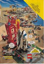 Retro reclame 1995 Lego ruimtevaart raketlancering Intertoys, Ophalen of Verzenden