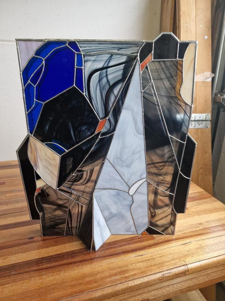 glas in lood kunstwerk, Antiek en Kunst, Antiek | Glas en Kristal, Ophalen