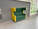 2 x Akoestische treinbank Ahrend Loungescape - groen/geel