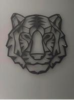 Metalen tijger wanddecoratie, Ophalen of Verzenden