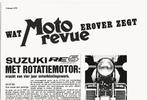 Suzuki RE5 rotatiemotor reclameblad 1975 (3630z), Motoren, Ophalen of Verzenden, Suzuki
