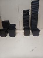 Diverse kweekpotten, Tuin en Terras, Bloempotten, Kunststof, Gebruikt, Vierkant, Ophalen of Verzenden
