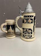 2 bier pullen - Ceramic beer jugs tankards steinds, Verzamelen, Ophalen of Verzenden, Zo goed als nieuw, Overige merken
