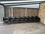 8x Hartman Sophie Studio tuinstoelen Carbon Black, Huis en Inrichting, Stoelen, Ophalen, Zwart, Zo goed als nieuw, Metaal