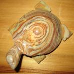Agaat: Schildpad met een mooie structuur- 10¾ cm., Verzenden, Mineraal