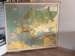 Oude Schoolkaart Europa - G. Prop, Antiek en Kunst, Ophalen, Aardrijkskunde