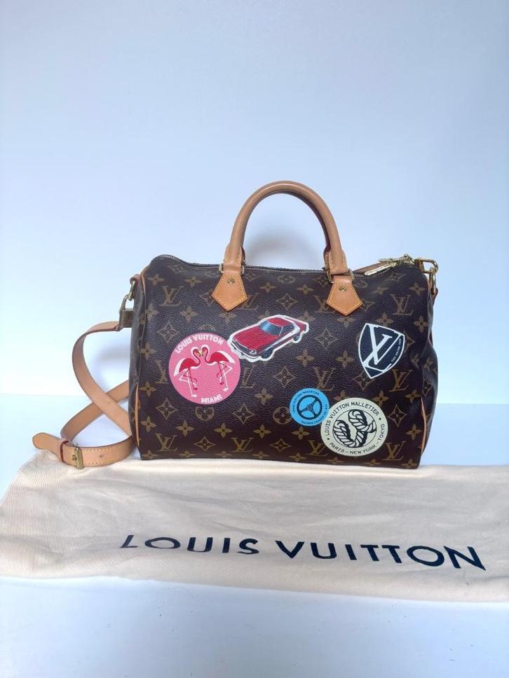 LOUIS VUITTON Speedy 30 World Tour limited edition bag tas, Sieraden, Tassen en Uiterlijk, Tassen | Damestassen, Zo goed als nieuw