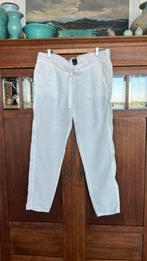 Penn&Ink witte linnen broek 40, Ophalen of Verzenden, Zo goed als nieuw, Wit