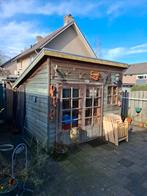 Houten Tuinhuis / Schuur - Gebruikt, Tuin en Terras, Tuinhuizen, Tuinhuis, 250 tot 500 cm, Ophalen of Verzenden, 2 ramen