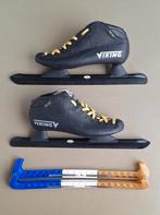 Viking Marathon schaatsen zwart maat 44 incl. beschermers, Viking, Gebruikt, Ophalen of Verzenden, Noren