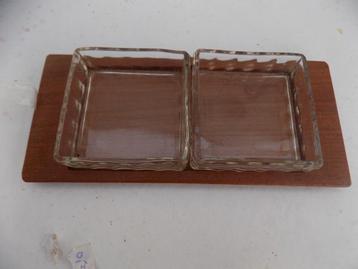 bakjes salontafel pinda snack sausbakjes retro teak vintage beschikbaar voor biedingen