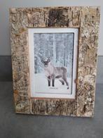 Stoere fotolijst met boomschors, Ophalen of Verzenden, Hout, Minder dan 50 cm, Minder dan 50 cm