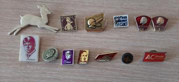 USSR Rusland Badges met  verschillende onderwerpen-13 stuks. beschikbaar voor biedingen