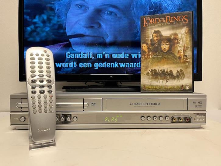 PHILIPS DVP3100V Videorecorder/DVD Showview I Testgarantie, Audio, Tv en Foto, Videospelers, Refurbished, VHS-speler of -recorder