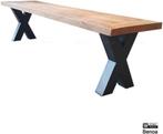 Eetbank mango met X poot | Webshop