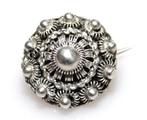 Schitterende Antieke Zilveren Zeeuwse Knop Broche 2.3 CM, Verzenden, Zilver, Broche