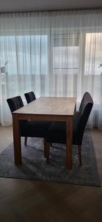Eettafel met 2 stoelen en bank., Huis en Inrichting, Ophalen, 150 tot 200 cm, Kunststof, Zo goed als nieuw