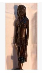Groot Afrikaans Houten beeld, jager, 40 cm, vaste prijs, Antiek en Kunst, Ophalen of Verzenden