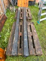 Gebruikte schuttingpalen 270x10x10, Doe-het-zelf en Verbouw, Hout en Planken, Gebruikt, 250 tot 300 cm, 50 mm of meer, Balk