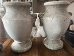 Potten - Set van 2, Huis en Inrichting, Woonaccessoires | Vazen, Ophalen, Steen, Gebruikt, Wit