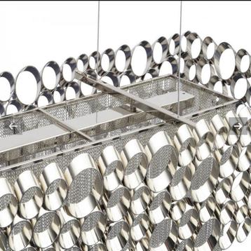 Kroonluchter nickel 6 lamp beschikbaar voor biedingen