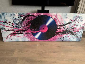 Canvas (relief) doek “dj/vinyl” beschikbaar voor biedingen